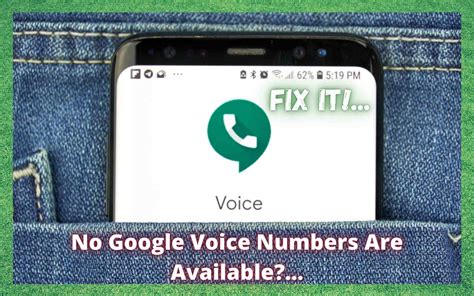 no google voice numbers available